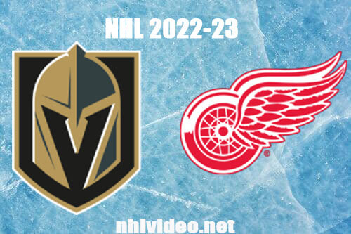 Vegas Golden Knights vs Detroit Red Wings Full Game Replay 2022 Dec 3 NHL