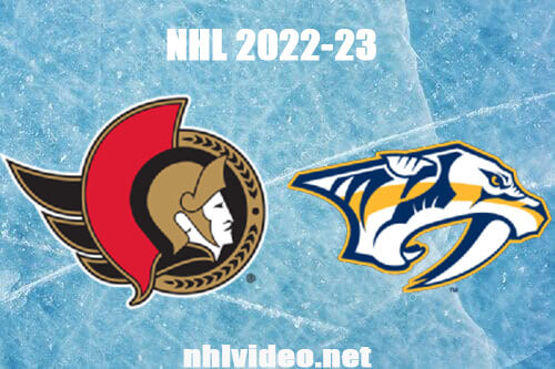 Ottawa Senators vs Nashville Predators Full Game Replay Dec 10, 2022 NHL