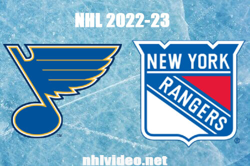 St. Louis Blues vs New York Rangers Full Game Replay Dec 5, 2022 NHL