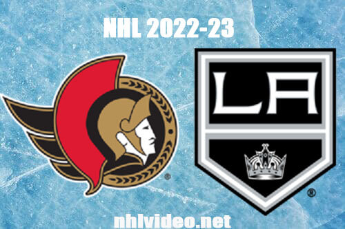 Ottawa Senators vs Los Angeles Kings Full Game Replay 2022 Nov 27 NHL