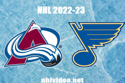 Colorado Avalanche vs St. Louis Blues Full Game Replay Dec 11, 2022 NHL
