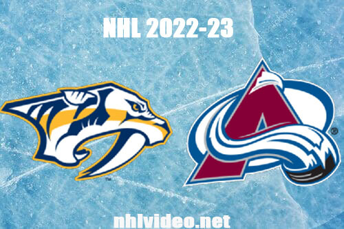 Nashville Predators vs Colorado Avalanche Full Game Replay Dec 17, 2022 NHL