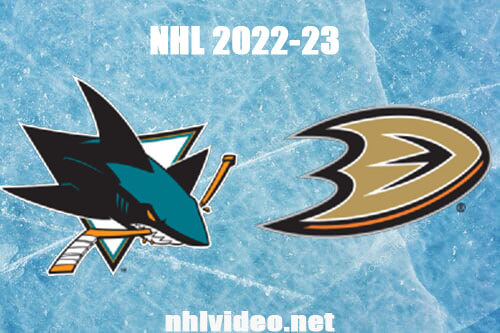 San Jose Sharks vs Anaheim Ducks Full Game Replay Jan 6, 2023 NHL