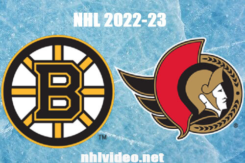 Boston Bruins vs Ottawa Senators Full Game Replay Dec 27, 2022 NHL