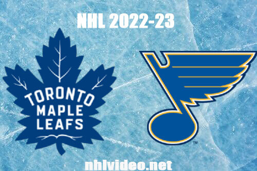 Toronto Maple Leafs vs St. Louis Blues Full Game Replay Dec 27, 2022 NHL