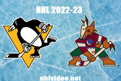Pittsburgh Penguins vs Arizona Coyotes Full Game Replay Jan 8, 2023 NHL