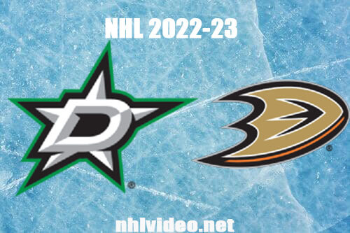 Dallas Stars vs Anaheim Ducks Full Game Replay Jan 4, 2023 NHL