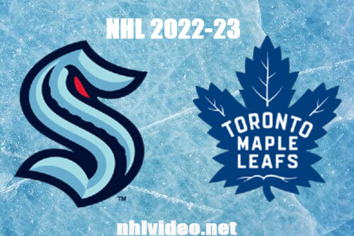 Seattle Kraken vs Toronto Maple Leafs Full Game Replay Jan 5, 2023 NHL