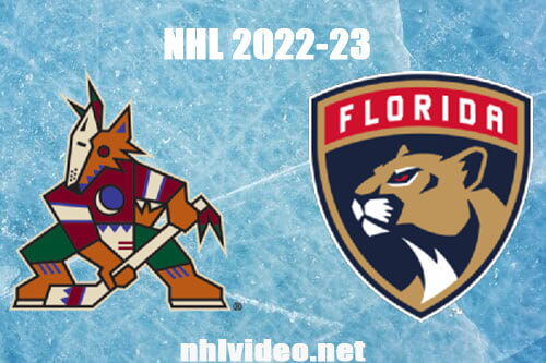Arizona Coyotes vs Florida Panthers Full Game Replay Jan 3, 2023 NHL