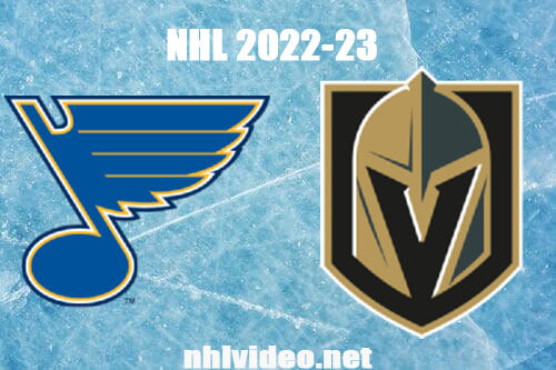 St. Louis Blues vs Vegas Golden Knights Full Game Replay Dec 23, 2022 NHL