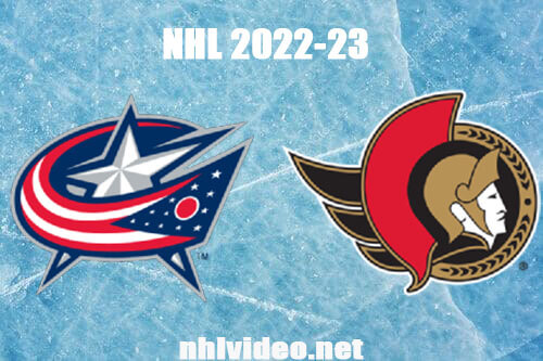 Columbus Blue Jackets vs Ottawa Senators Full Game Replay Jan 3, 2023 NHL