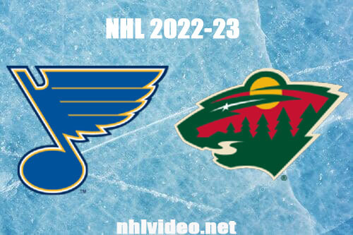 St. Louis Blues vs Minnesota Wild Full Game Replay Jan 8, 2023 NHL