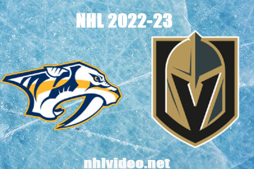 Nashville Predators vs Vegas Golden Knights Full Game Replay Dec 31, 2022 NHL