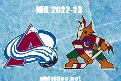 Colorado Avalanche vs Arizona Coyotes Full Game Replay Dec 27, 2022 NHL