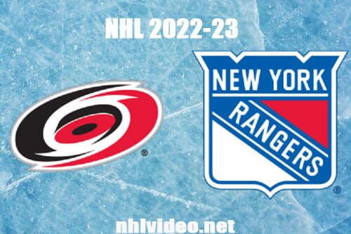 Carolina Hurricanes vs New York Rangers Full Game Replay Jan 3, 2023 NHL
