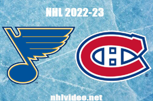 St. Louis Blues vs Montreal Canadiens Full Game Replay Jan 7, 2023 NHL