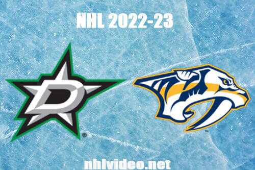 Dallas Stars vs Nashville Predators Full Game Replay Dec 27, 2022 NHL