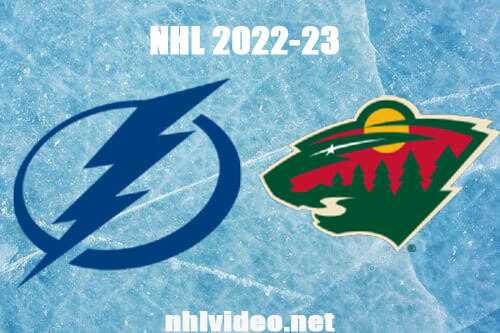 Tampa Bay Lightning vs Minnesota Wild Full Game Replay Jan 4, 2023 NHL