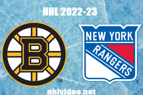 Boston Bruins vs New York Rangers Full Game Replay Jan 19, 2023 NHL