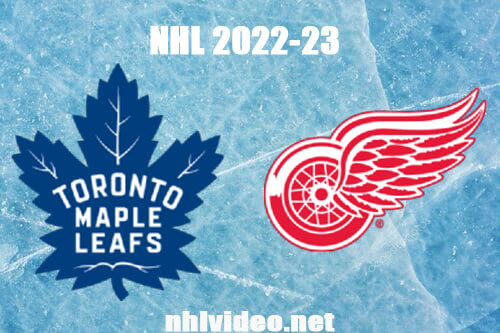 Toronto Maple Leafs vs Detroit Red Wings Full Game Replay Jan 12, 2023 NHL