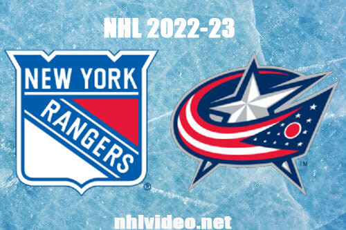 New York Rangers vs Columbus Blue Jackets Full Game Replay Jan 16, 2023 NHL