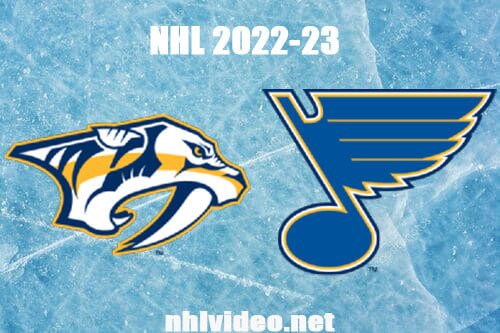 Nashville Predators vs St. Louis Blues Full Game Replay Jan 19, 2023 NHL