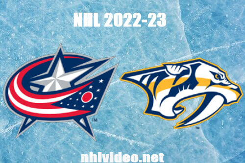 Columbus Blue Jackets vs Nashville Predators Full Game Replay Jan 17, 2023 NHL