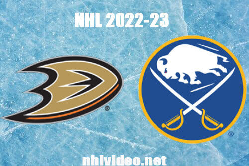 Anaheim Ducks vs Buffalo Sabres Full Game Replay Jan 21, 2023 NHL