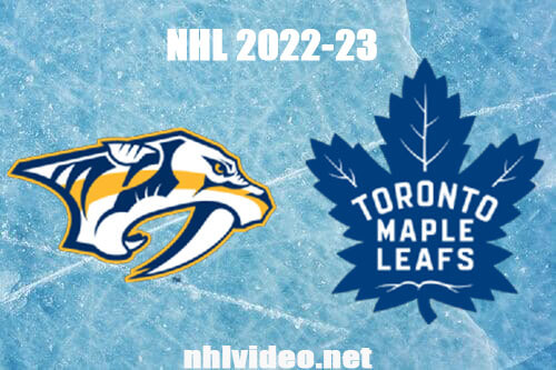 Nashville Predators vs Toronto Maple Leafs Full Game Replay Jan 11, 2023 NHL