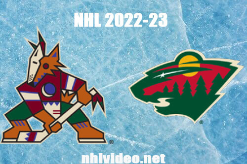 Arizona Coyotes vs Minnesota Wild Full Game Replay Jan 14, 2023 NHL