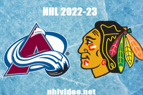 Colorado Avalanche vs Chicago Blackhawks Full Game Replay Jan 12, 2023 NHL