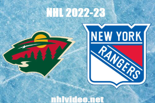 Minnesota Wild vs New York Rangers Full Game Replay Jan 10, 2023 NHL