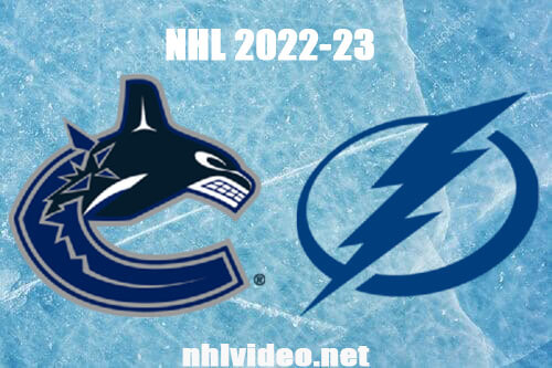Vancouver Canucks vs Tampa Bay Lightning Full Game Replay Jan 12, 2023 NHL