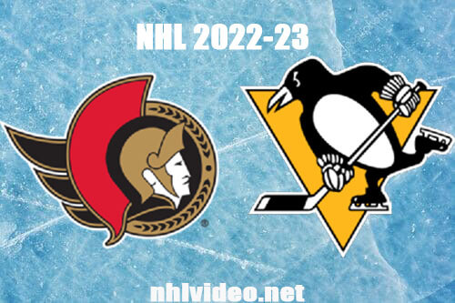 Ottawa Senators vs Pittsburgh Penguins Full Game Replay Jan 20, 2023 NHL