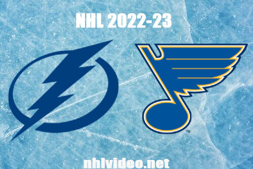 Tampa Bay Lightning vs St. Louis Blues Full Game Replay Jan 14, 2023 NHL