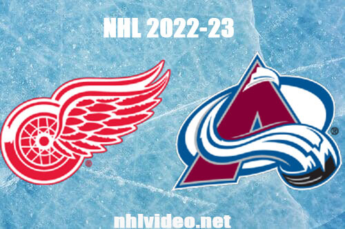Detroit Red Wings vs Colorado Avalanche Full Game Replay Jan 16, 2023 NHL