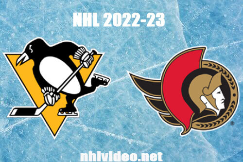 Pittsburgh Penguins vs Ottawa Senators Full Game Replay Jan 18, 2023 NHL