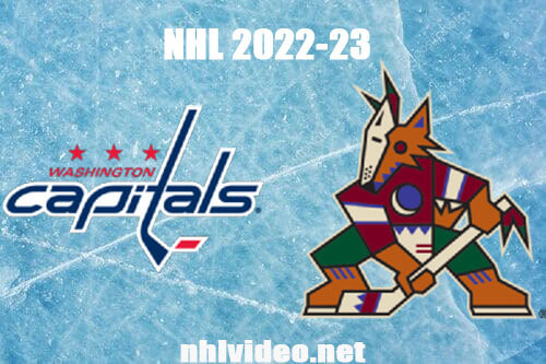 Washington Capitals vs Arizona Coyotes Full Game Replay Jan 19, 2023 NHL