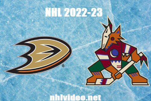 Anaheim Ducks vs Arizona Coyotes Full Game Replay Jan 24, 2023 NHL Live Stream