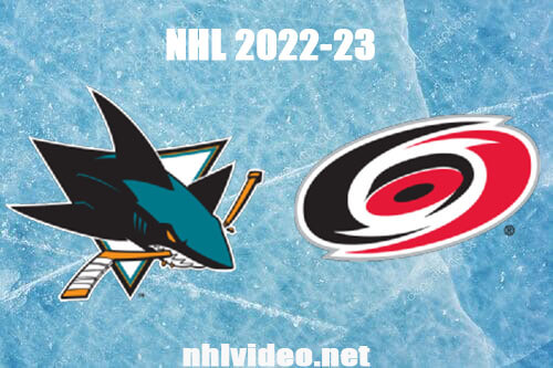 San Jose Sharks vs Carolina Hurricanes Full Game Replay Jan 27, 2023 NHL Live Stream