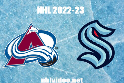 Colorado Avalanche vs Seattle Kraken Full Game Replay Jan 21, 2023 NHL Live Stream