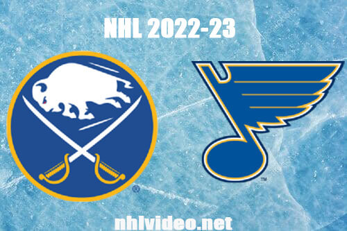 Buffalo Sabres vs St Louis Blues Full Game Replay Jan 24, 2023 NHL Live Stream