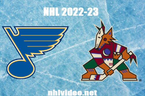 St. Louis Blues vs Arizona Coyotes Full Game Replay Jan 26, 2023 NHL Live Stream