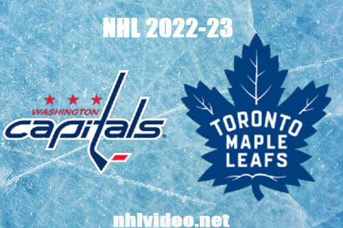 Washington Capitals vs Toronto Maple Leafs Full Game Replay Jan 29, 2023 NHL Live Stream