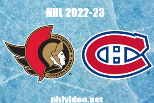 Montreal Canadiens vs Ottawa Senators Full Game Replay Jan 28, 2023 NHL Live Stream