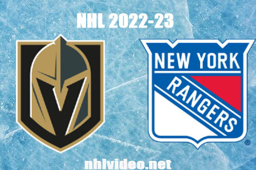 Vegas Golden Knights vs New York Rangers Full Game Replay Jan 27, 2023 NHL Live Stream