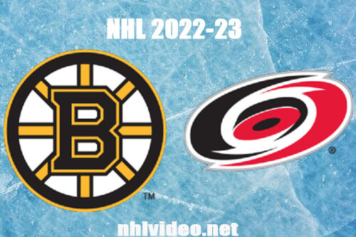 Boston Bruins vs Carolina Hurricanes Full Game Replay Jan 29, 2023 NHL Live Stream
