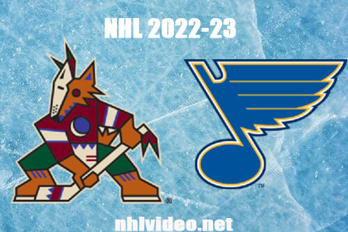 Arizona Coyotes vs St. Louis Blues Full Game Replay Feb 11, 2023 NHL Live Stream