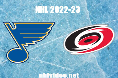St. Louis Blues vs Carolina Hurricanes Full Game Replay Feb 21, 2023 NHL Live Stream