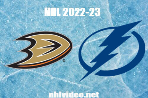 Anaheim Ducks vs Tampa Bay Lightning Full Game Replay Feb 21, 2023 NHL Live Stream